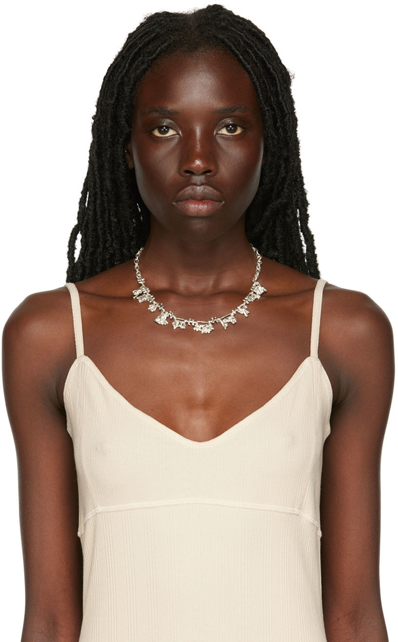 Vasiliki Silver Kelp Necklace