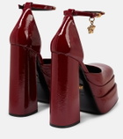 Versace - Medusa Aevitas patent leather platform pumps