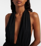 Adriana Degreas Draped halterneck swimsuit