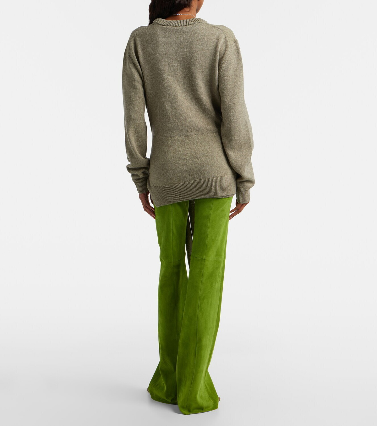 Stouls Gege suede flared pants
