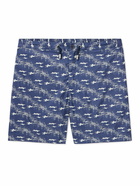 Orlebar Brown - Bulldog Mid-Length Printed Swim Shorts - Blue