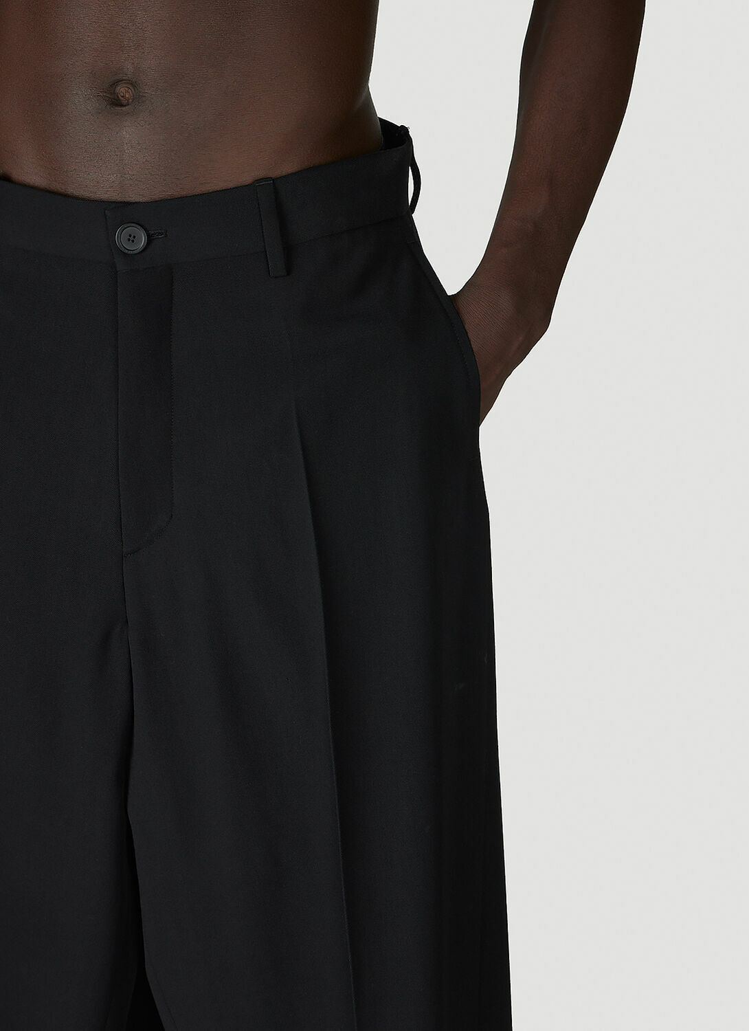 Balenciaga Tailored Double-Front Suit Pants