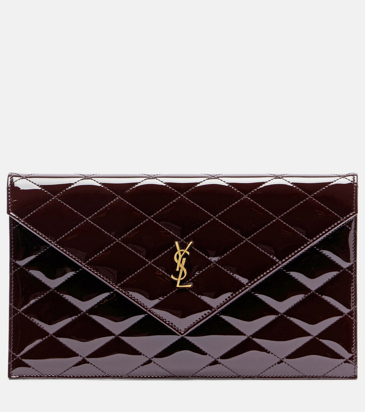 Saint Laurent Paris patent leather clutch