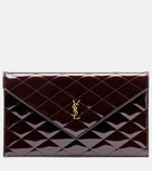 Saint Laurent Paris patent leather clutch