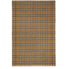 Burberry Yellow and Silk Rainbow Check Scarf