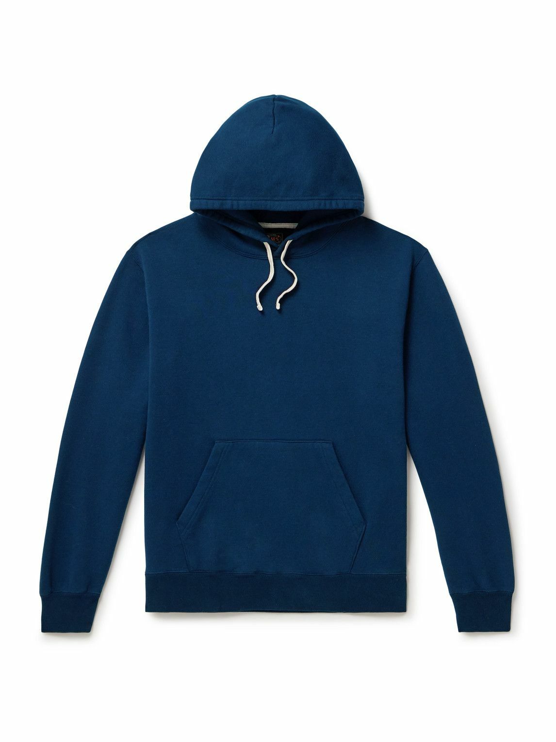 Beams Plus - Cotton-Jersey Hoodie - Blue