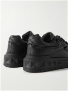 Valentino - Valentino Garavani Studded Leather Sneakers - Black