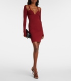 Nensi Dojaka Cutout knitted minidress