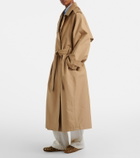 The Frankie Shop Riva oversized cotton trench coat