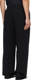 We11done Black 'WE11DONE' Curved Sweatpants