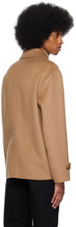 Filippa K Brown Brushed Jacket