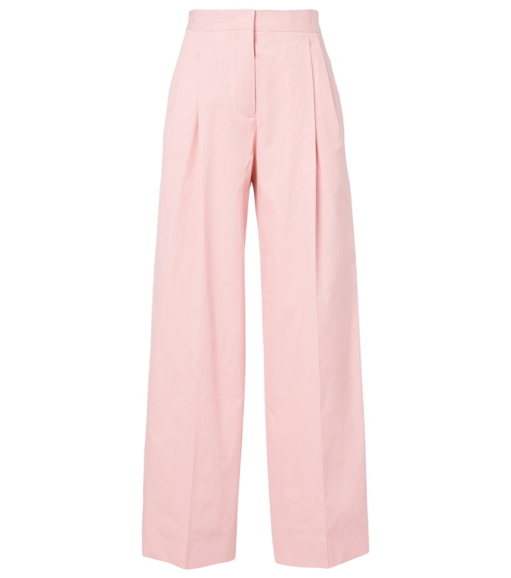 Photo: Jil Sander Pleated cotton wide-leg pants