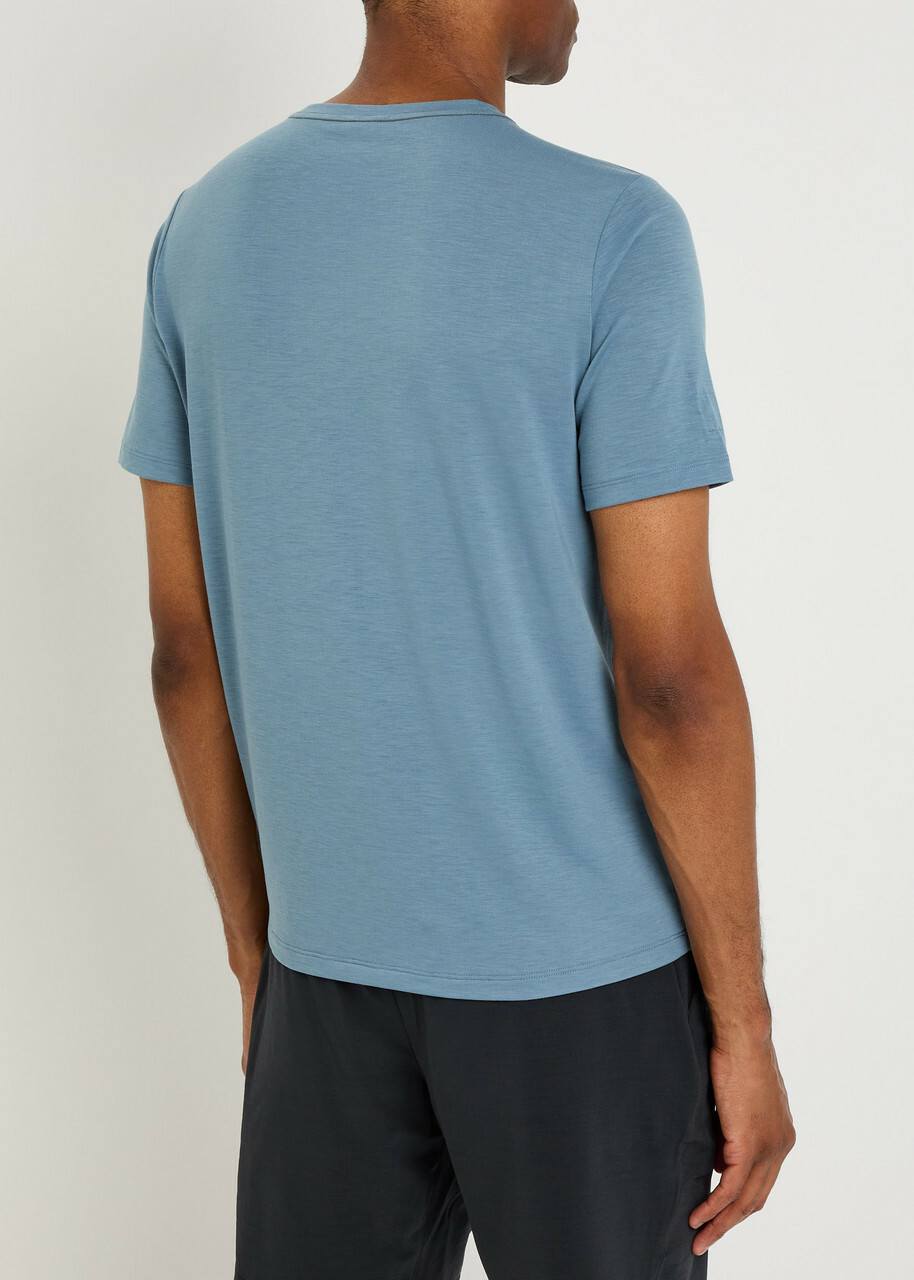 Vuori Current Tech Stretch-jersey T-shirt Blue