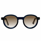 Cutler and Gross 1384-02 Sun 49mm Classic Blue Navy / Grad Brown Lens Flash G
