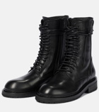 Ann Demeulemeester - Leather combat boots