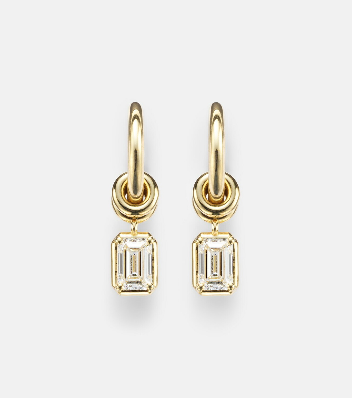 Spinelli Kilcollin Zahra 18kt gold hoop earrings with diamonds