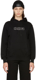 Yohji Yamamoto Black New Era Edition Logo Print Hoodie