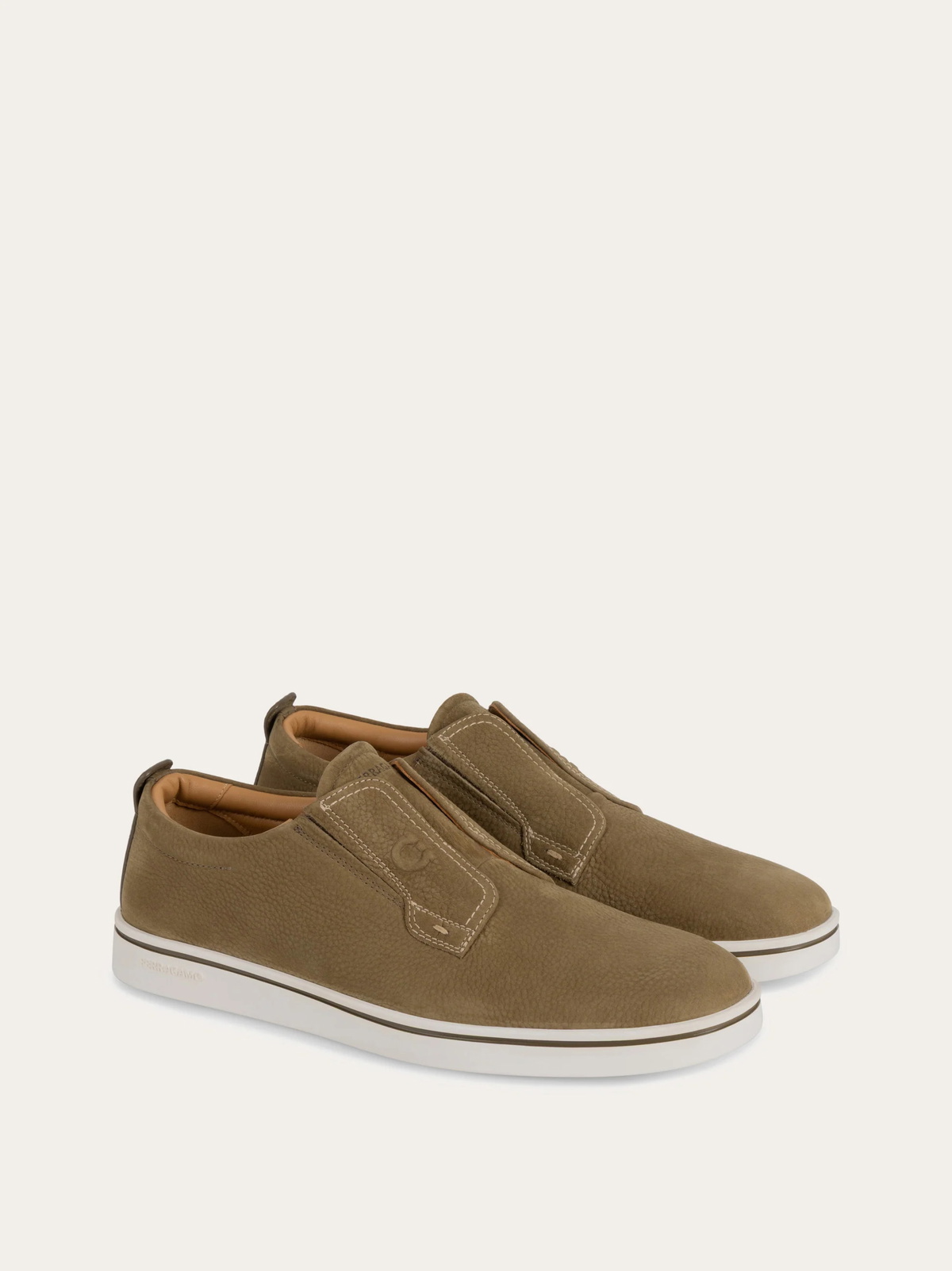 Ferragamo Mens Derby slip-on in Brown