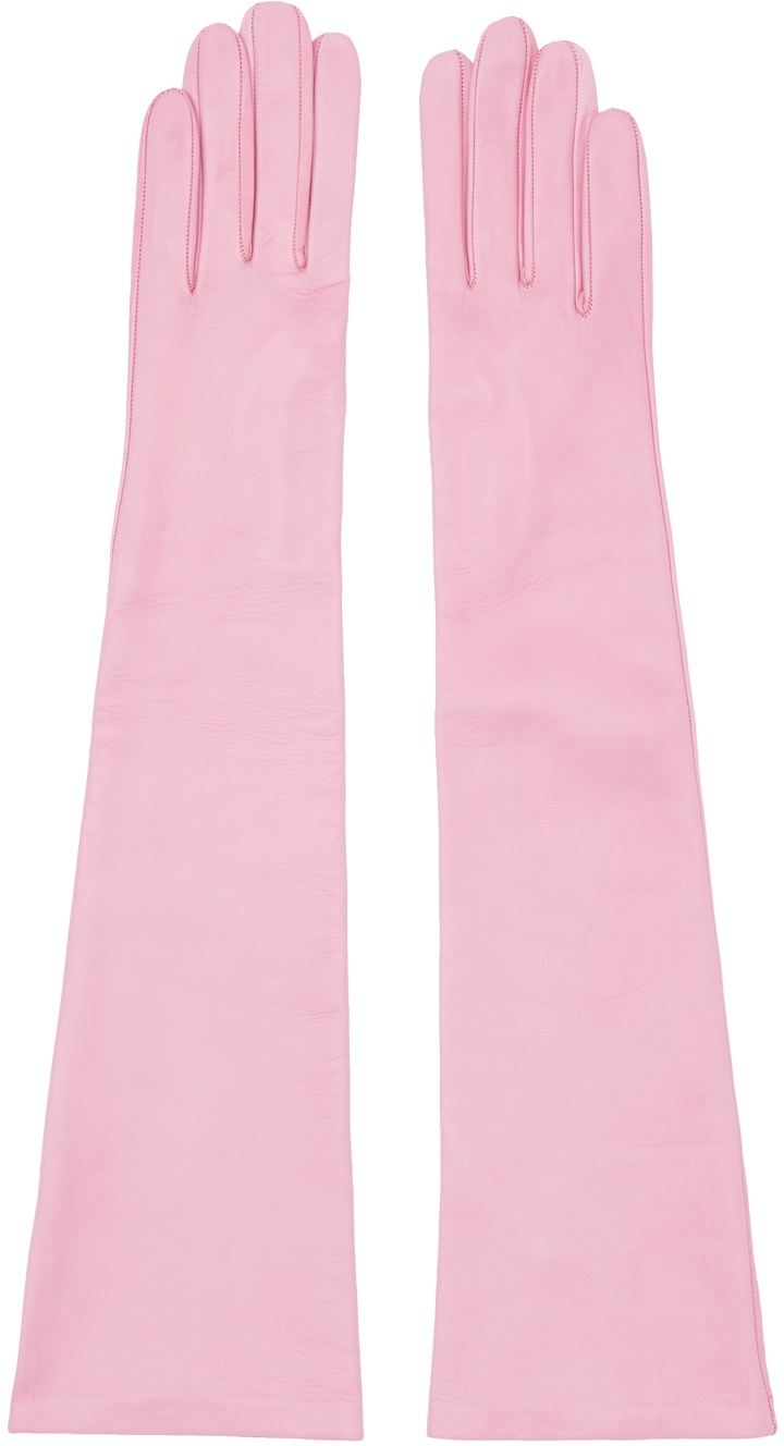 Pink Soft Leather Gloves main image 0