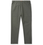 Barena - Grey-Green Tapered Cropped Woven Trousers - Green