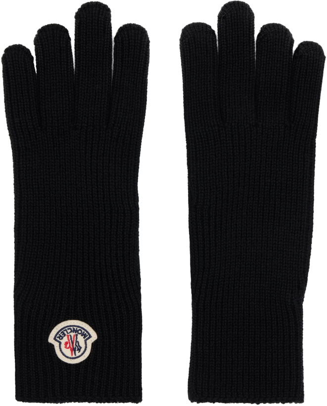 Photo: Moncler Black Wool Gloves