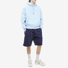 AMI Men's Tonal Small A Heart Popover Hoody in Sky Blue