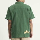 Palmes Men's Ramus Camp-Collar Shirt in Dark Green