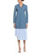 Herno Womens Overcoat & Trench Coat Slate in Blue