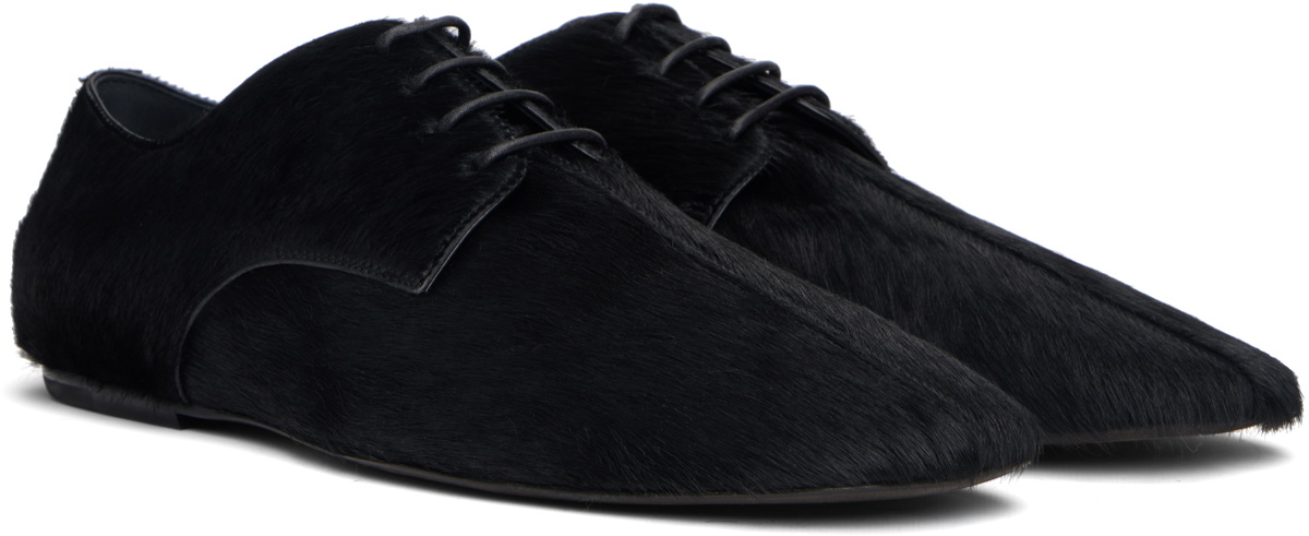 Dries Van Noten Black Square Toe Derbys