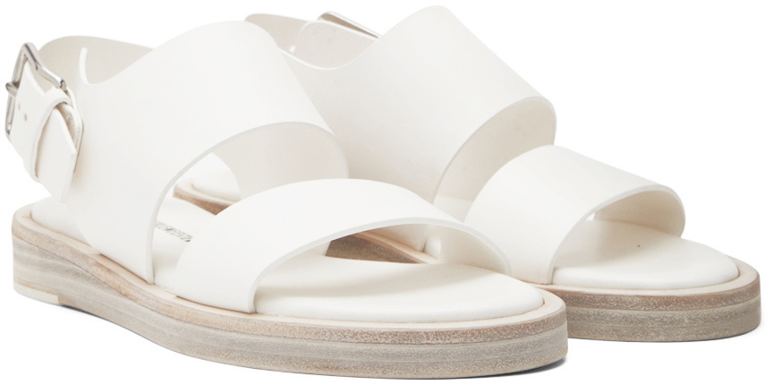Ann Demeulemeester White Lore Flat Sandals