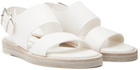 Ann Demeulemeester White Lore Flat Sandals