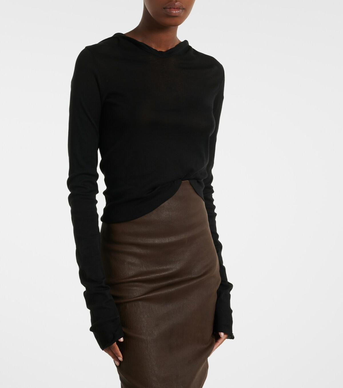 Rick Owens Cotton jersey top