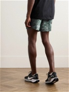 Nike Running - Stride Straight-Leg Mesh-Panelled Printed Dri-FIT Ripstop Drawstring Shorts - Unknown