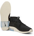 Nike - Fear of God 1 Air Raid Suede and Webbing High-Top Sneakers - Black