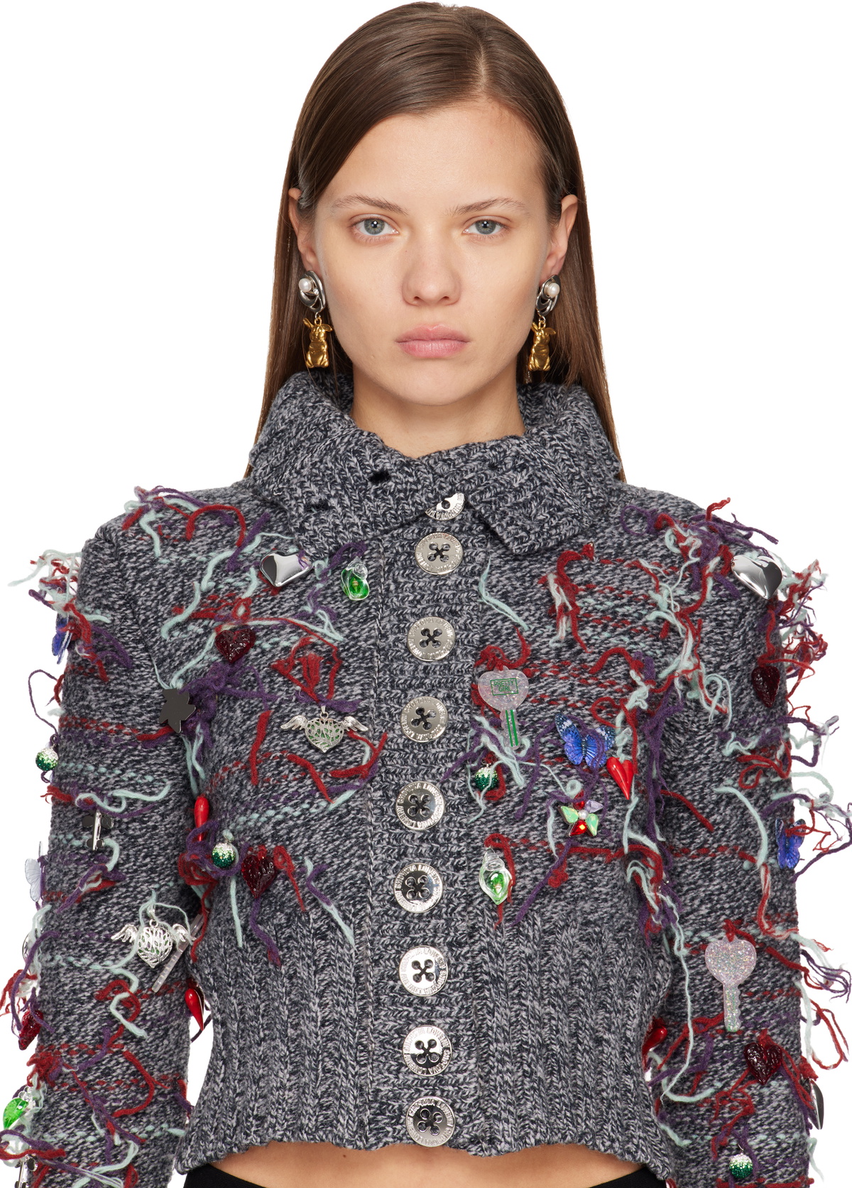 Chopova Lowena Little Friend Drop Earrings