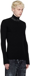 Jean Paul Gaultier Black Jacquard Sweater