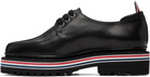 Thom Browne Black Vitello Calf All Terrain Sole Derbys