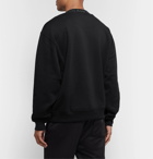Acne Studios - Flogho Logo-Print Fleece-Back Cotton-Jersey Sweatshirt - Black
