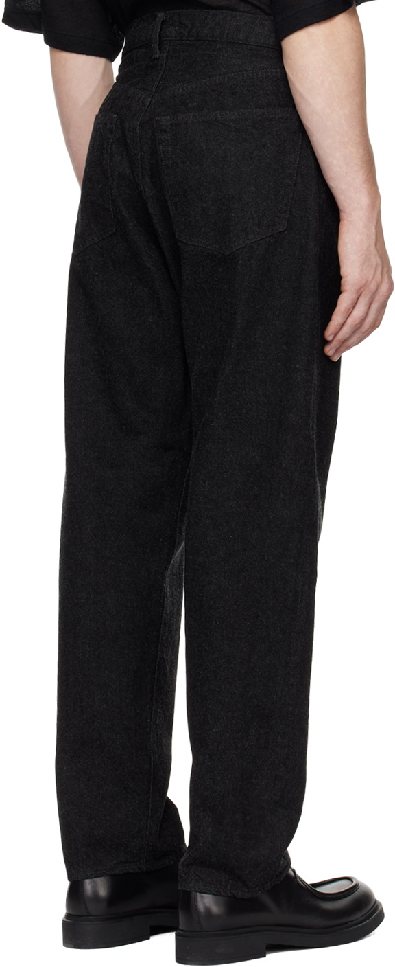 KAPTAIN SUNSHINE Black 5P Zipper Front Jeans Kaptain Sunshine