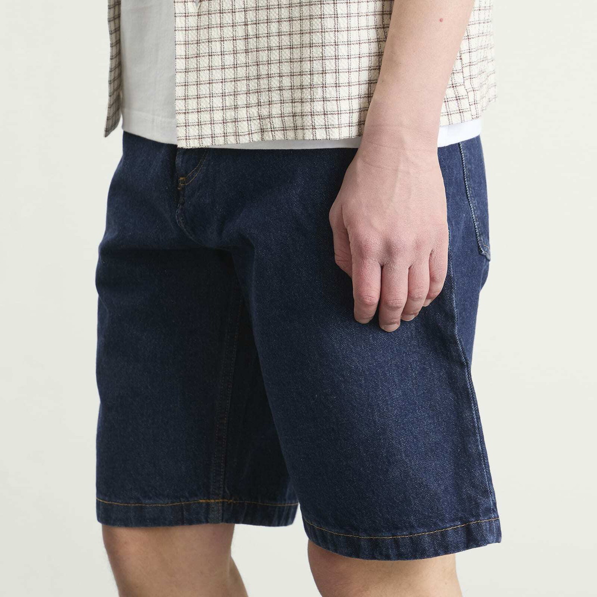 Edwin Men's Worker Short in Mid Marble Wash