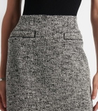 Oscar de la Renta Cotton-blend bouclé pencil skirt