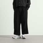 Anglan Men's Valley Tuck Trousers in Black