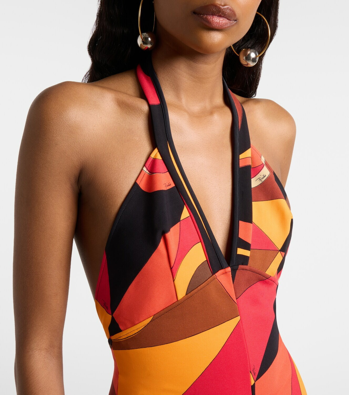 Pucci Occhi halterneck jersey romper