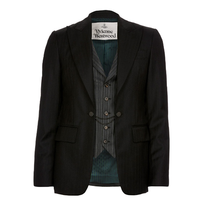 Photo: Waistcoat Suit Jacket - Charcoal