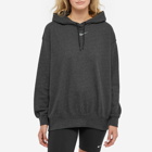 Nike Women's Revival Popver Hoody in Black Heather/White