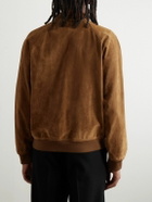 Valentino Garavani - Suede Bomber Jacket - Brown