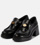 Miu Miu Leather penny loafers
