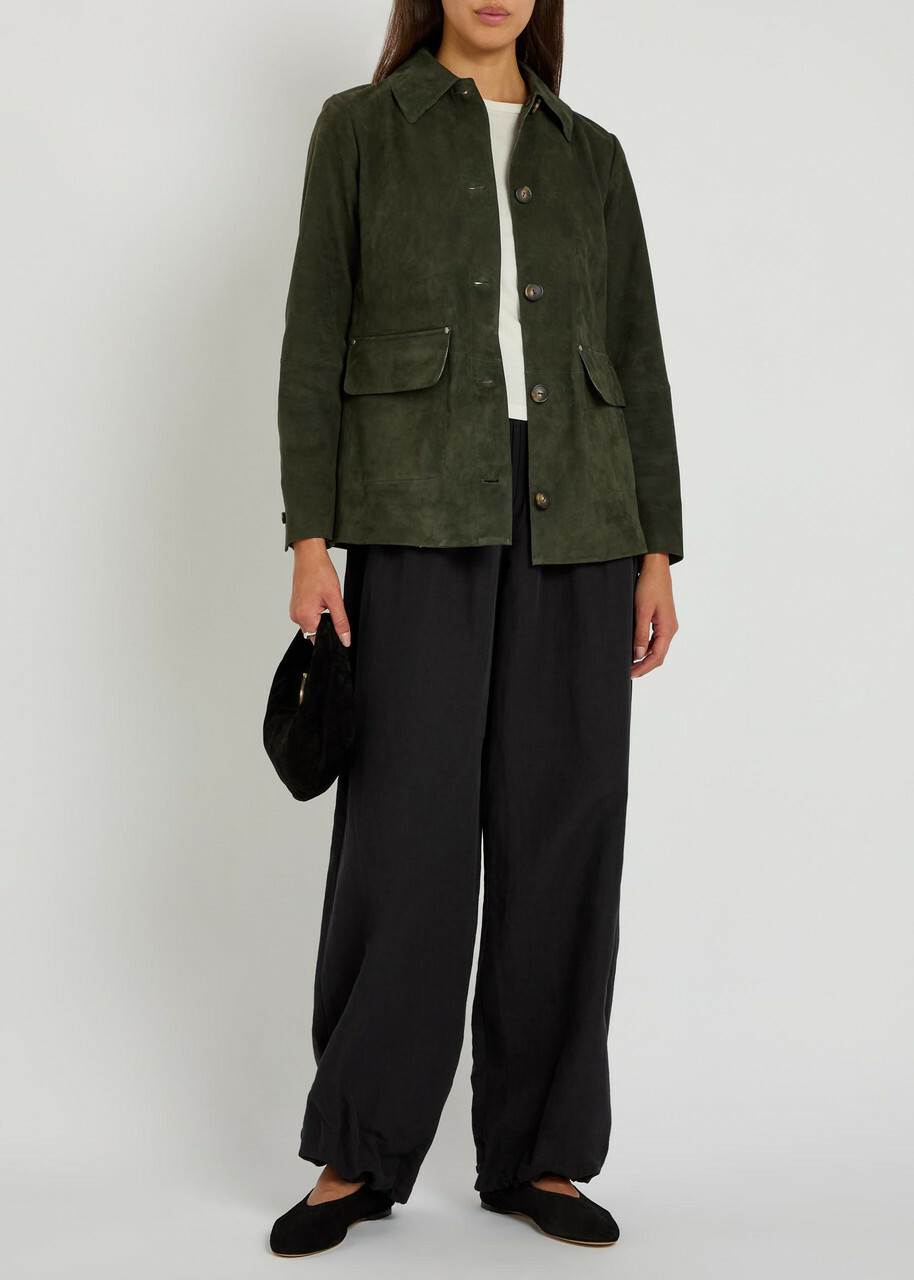 Vince Suede Jacket Green