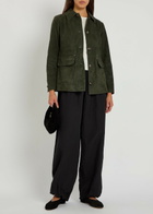 Vince Suede Jacket Green