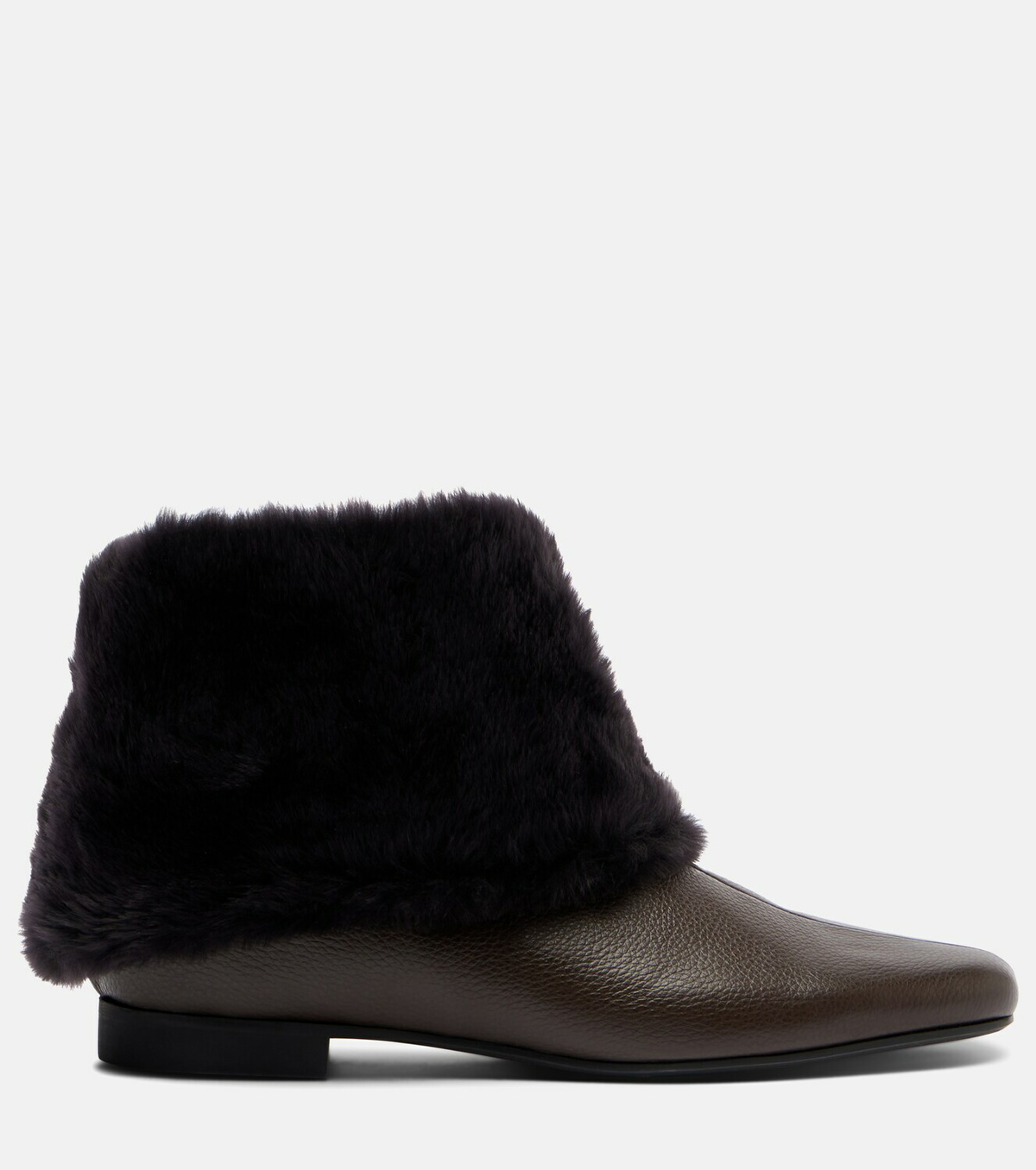 Toteme Shearling-lined leather ankle boots